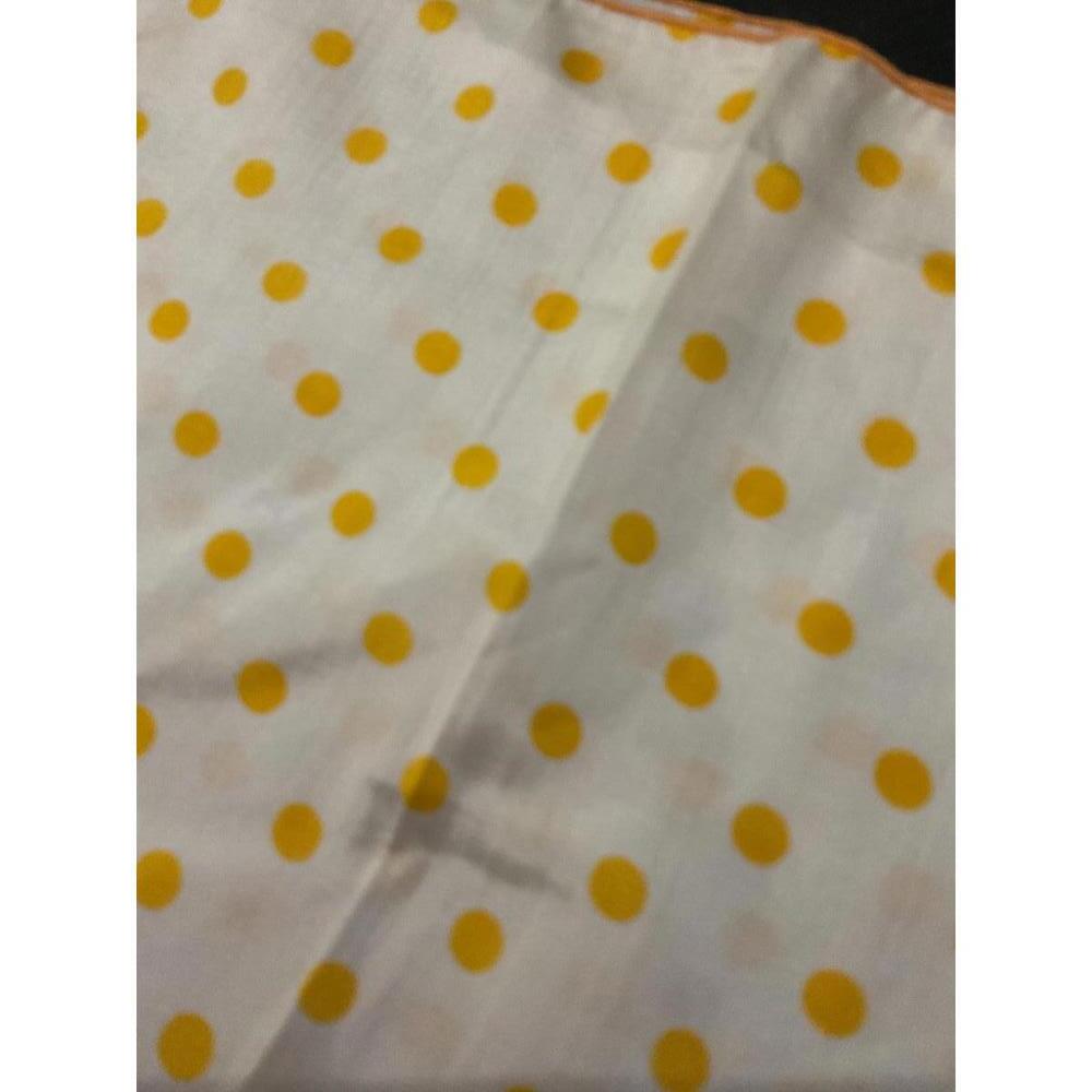 Roy Strauss  Vintage Yellow Polka Dot Lightweight Silk Women's Scarf - Picture 4 of 5